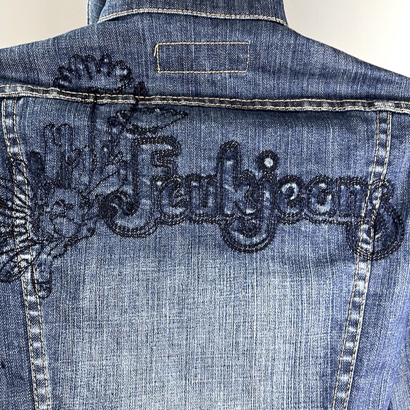 Fcuk blue Jean jacket Size 0 - Picture 3 of 9